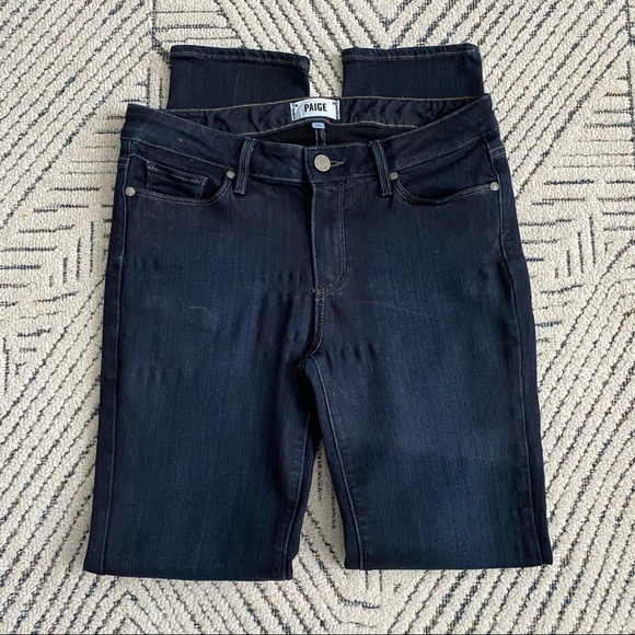 PAIGE Denim Skyline Skinny Dark Blue Size 30 - Picture 1 of 7